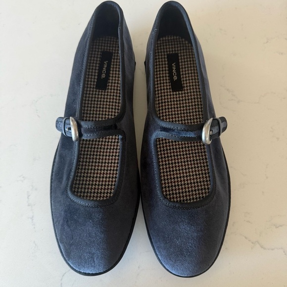Vince Shoes - New Vince Nolita Velvet Mary Jane flats in color night star Size: 6